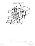 INTERNAL OVEN Diagram and Parts List for KEBS277WAL1  KitchenAid Wall Oven