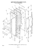 REFRIGERATOR DOOR Diagram and Parts List for KSRF26DSWHY1  KitchenAid Refrigerator