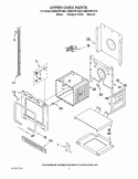 UPPER OVEN PARTS Diagram and Parts List for RBD275PVB03  Whirlpool Wall Oven