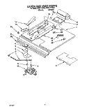 LATCH AND VENT Diagram and Parts List for KEBI171YBL2  KitchenAid Wall Oven