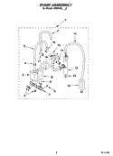 PUMP ASSEMBLY Diagram and Parts List for 5KES100SOB0  KitchenAid Coffee Maker