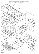 REFRIGERATOR SHELF Diagram and Parts List for KBRC36MHS01  KitchenAid Refrigerator
