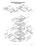 REFRIGERATOR SHELF Diagram and Parts List for KSSS42DWX00  KitchenAid Refrigerator