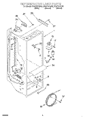 REFRIGERATOR LINER Diagram and Parts List for ED25TEXHN02  Whirlpool Refrigerator