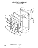 REFRIGERATOR DOOR , LIT/OPTIONAL Diagram and Parts List for ET20GKXSW02  Whirlpool Refrigerator