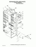 REFRIGERATOR LINER PARTS Diagram and Parts List for WSF26D2EXY02  Whirlpool Refrigerator