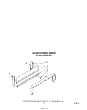 BACKGUARD Diagram and Parts List for SF302EERW0  Whirlpool Range