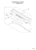 BACKGUARD, LITERATURE Diagram and Parts List for SF3010EEW0  Whirlpool Range