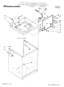 TOP AND CABINET, LIT/OPTIONAL Diagram and Parts List for KAWL500WWH0  KitchenAid Washer
