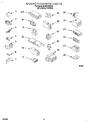 WIRING HARNESS Diagram and Parts List for 3LBR7255BQ0  Whirlpool Washer