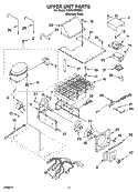UPPER UNIT PARTS Diagram and Parts List for KSSC48FMS01  KitchenAid Refrigerator