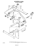 MANIFOLD Diagram and Parts List for SF313PEPT0  Whirlpool Range