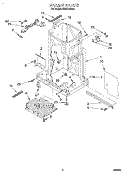 FRAME Diagram and Parts List for KCCC151B0  KitchenAid Trash Compactor