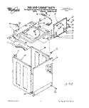 TOP AND CABINET, LIT/OPTIONAL Diagram and Parts List for CA1752XWN0  Whirlpool Washer
