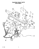 CONTROL PANEL, LIT/OPTIONAL Diagram and Parts List for KUDM220T1  KitchenAid Dishwasher