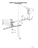 UPPER WASH AND RINSE Diagram and Parts List for KUDB230Y0  KitchenAid Dishwasher