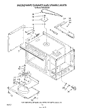 MICROWAVE CABINET AND STIRRER Diagram and Parts List for RM996PXVN1  Whirlpool Microwave Oven Combo