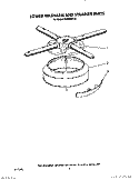 LOWER WASHARM AND STRAINER Diagram and Parts List for KUDM220T0  KitchenAid Dishwasher
