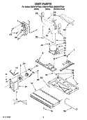UNIT PARTS Diagram and Parts List for GB2SHDXTQ00  Whirlpool Refrigerator