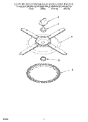 LOWER WASHARM AND STRAINER Diagram and Parts List for KUDM25SHBL0  KitchenAid Dishwasher