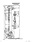 GEARCASE Diagram and Parts List for LA5580XTG1  Whirlpool Washer