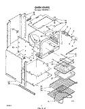 SECTION Diagram and Parts List for RB160PXL1  Whirlpool Wall Oven