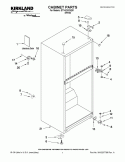 CABINET PARTS Diagram and Parts List for ST14CKXSQ01  Whirlpool Refrigerator