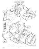 SECTION Diagram and Parts List for LE7010XPW0  Whirlpool Dryer