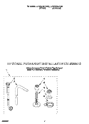 OPTIONAL PERMANENT INSTALLATION KIT Diagram and Parts List for LPR6244AW0  Whirlpool Washer