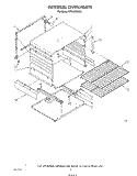 INTERNAL OVEN Diagram and Parts List for SF3100ERW4  Whirlpool Range
