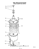 TUB AND BASKET Diagram and Parts List for LT4900XSW1  Whirlpool Washer Dryer Combo