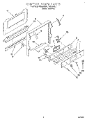 CONTROL PANEL Diagram and Parts List for FGS385BL5  Roper Range