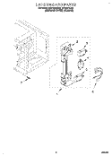 LATCH BOARD Diagram and Parts List for MT5151XDZ0  Whirlpool Microwave