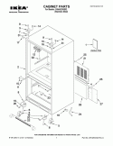 CABINET PARTS Diagram and Parts List for IX5HHEXWS02  Whirlpool Refrigerator