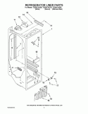 REFRIGERATOR LINER PARTS Diagram and Parts List for TS25AFXKT08  Estate Refrigerator