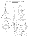 Part Location Diagram of 3968262 Whirlpool RING-TUB