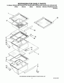 REFRIGERATOR SHELF PARTS Diagram and Parts List for ED2KHAXVA00  Whirlpool Refrigerator