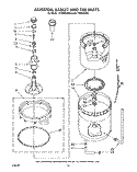 AGITATOR, BASKET AND TUB Diagram and Parts List for LT7000XVW0  Whirlpool Washer Dryer Combo