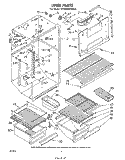 LINER Diagram and Parts List for ET20EKXPWR0  Whirlpool Refrigerator