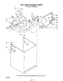 TOP AND CABINET , LITERATURE AND OPTIONAL Diagram and Parts List for LA5330XSW0  Whirlpool Washer