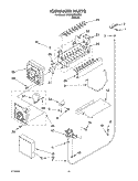ICE MAKER, OPTIONAL Diagram and Parts List for 4YGD25DCHT02  Whirlpool Refrigerator