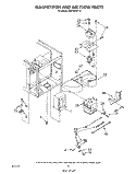 MAGNETRON AND AIR FLOW Diagram and Parts List for RM778PXT4  Whirlpool Microwave Oven Combo