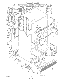 CABINET Diagram and Parts List for ET20AKXSW05  Whirlpool Refrigerator