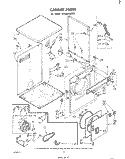 SECTION Diagram and Parts List for LE4905XMW0  Whirlpool Dryer