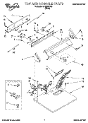 SECTION Diagram and Parts List for LER5636DW0  Whirlpool Dryer