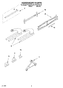ACCESSORY Diagram and Parts List for PVWN600LW0  Whirlpool Cabinet
