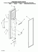 FREEZER DOOR PARTS Diagram and Parts List for KSRV22FVSS02  KitchenAid Refrigerator