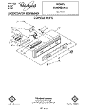CONSOLE Diagram and Parts List for DU9000XR5  Whirlpool Dishwasher