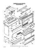 UPPER CHASSIS Diagram and Parts List for RM988PXVM5  Whirlpool Microwave Oven Combo