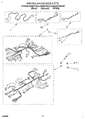 WIRING HARNESS Diagram and Parts List for KEBS277BBL0  KitchenAid Wall Oven